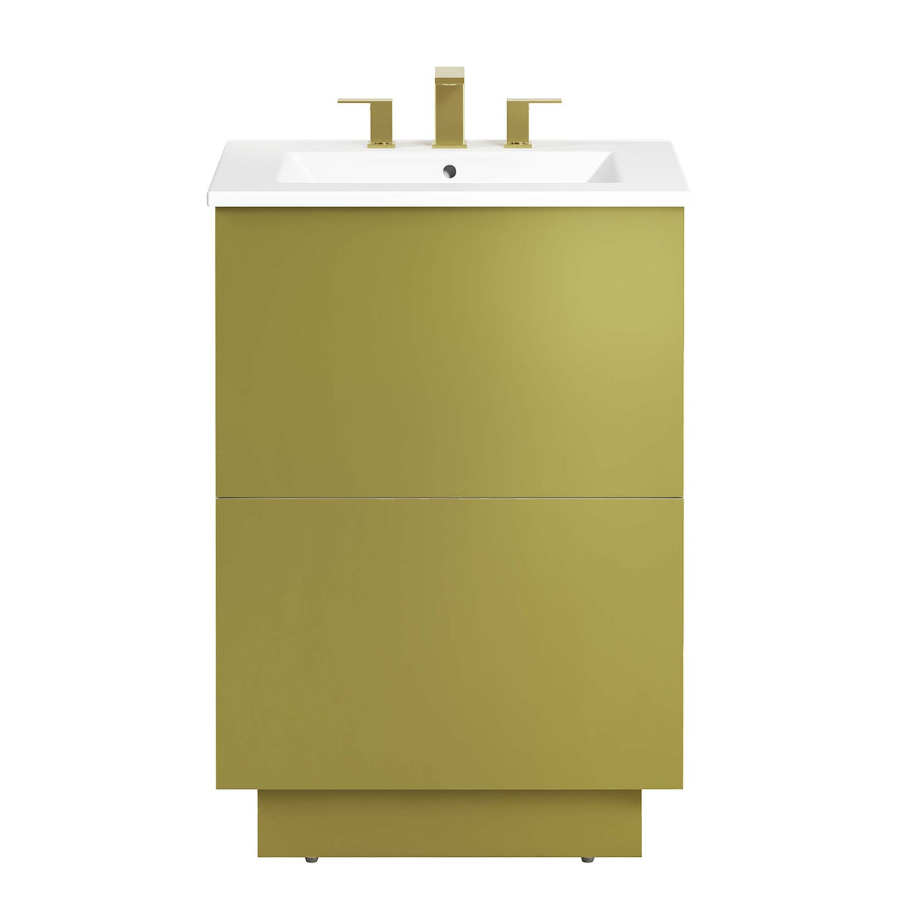Gold Rush Vanity Unit, Small, White & Gold