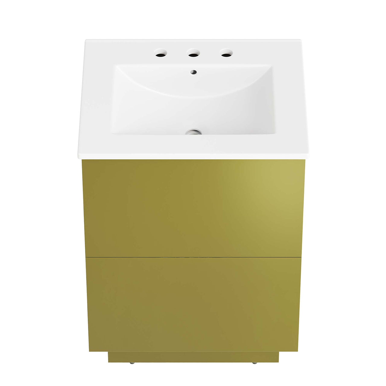 Gold Rush Vanity Unit, Small, White & Gold