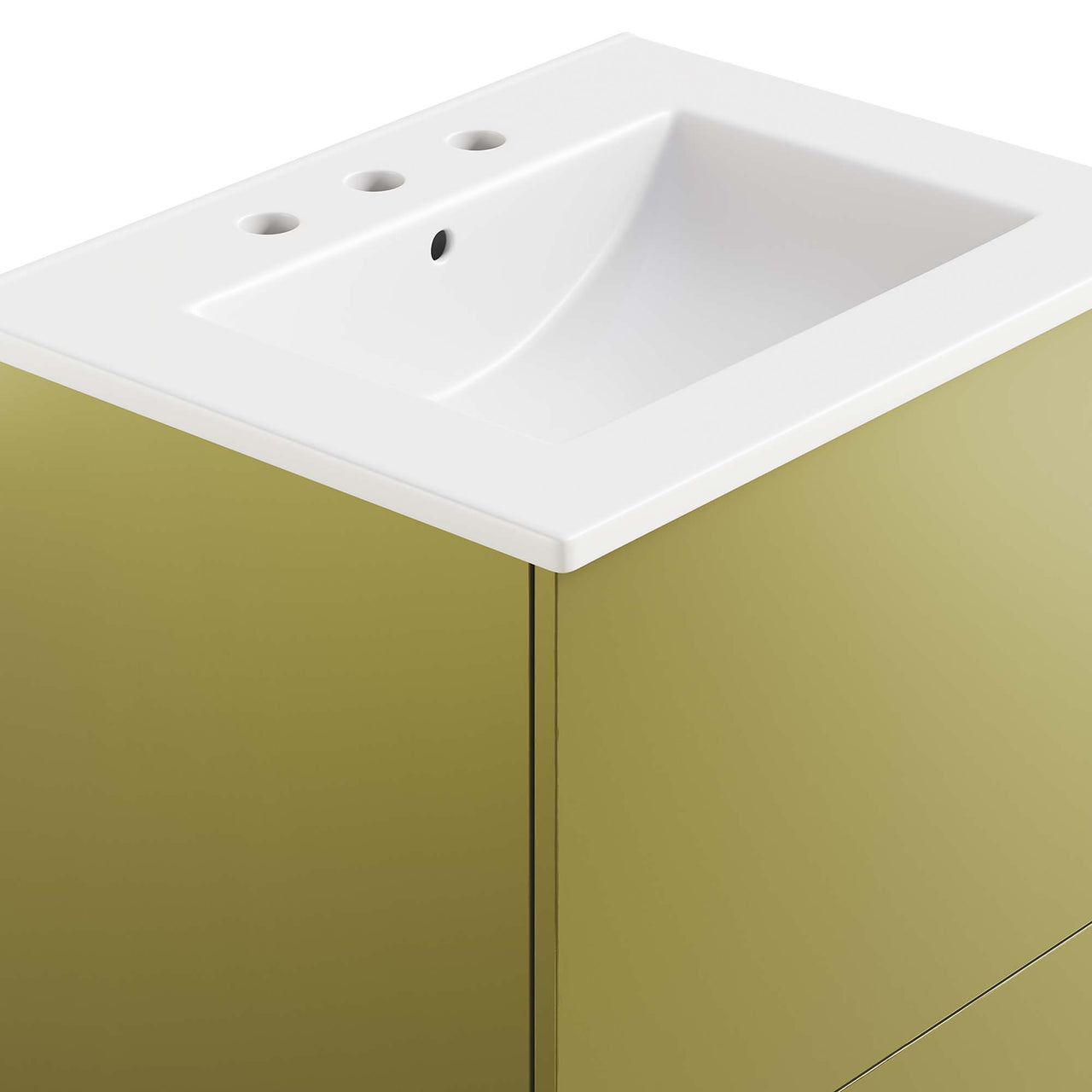 Gold Rush Vanity Unit, Small, White & Gold
