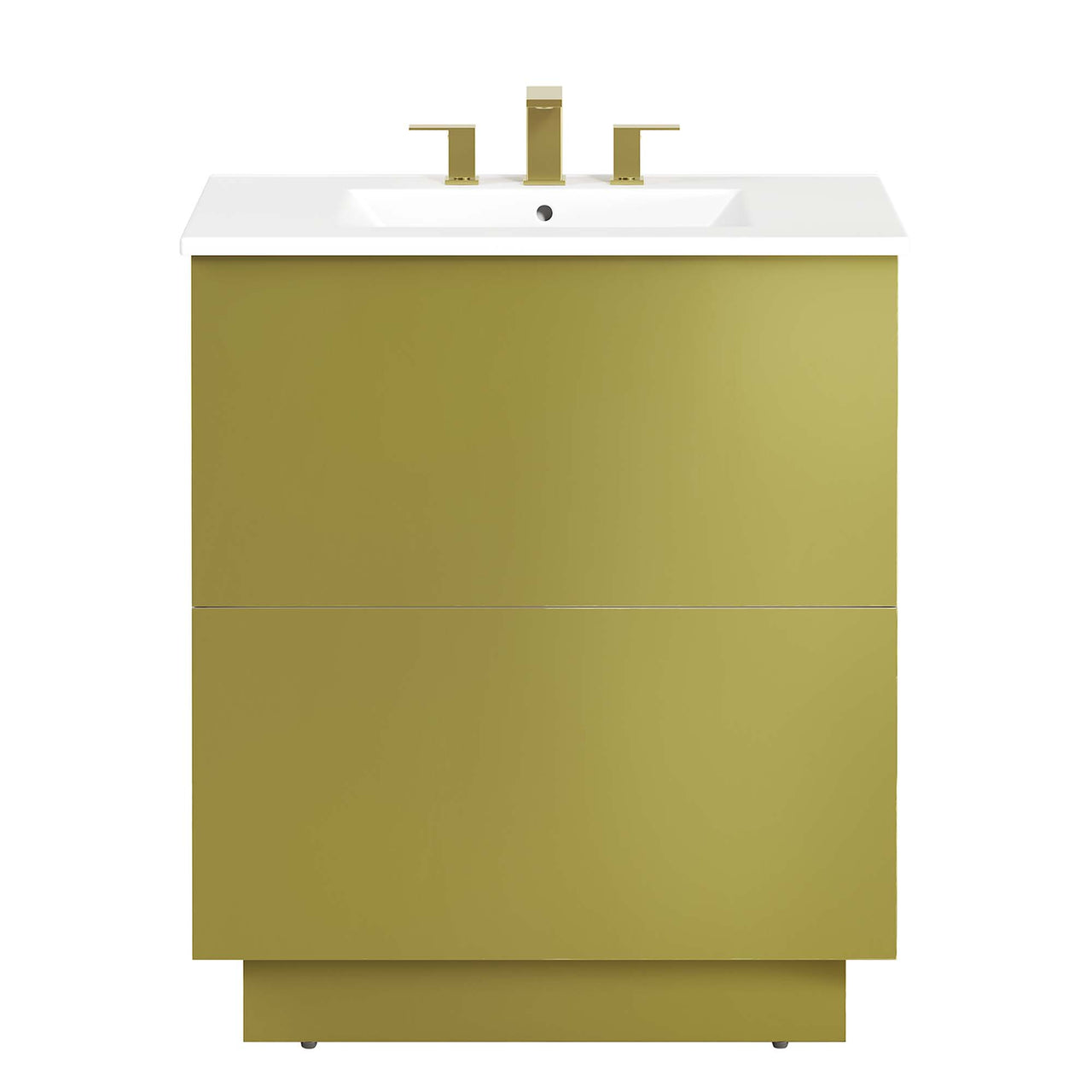 Gold Rush Vanity Unit, Medium, White & Gold