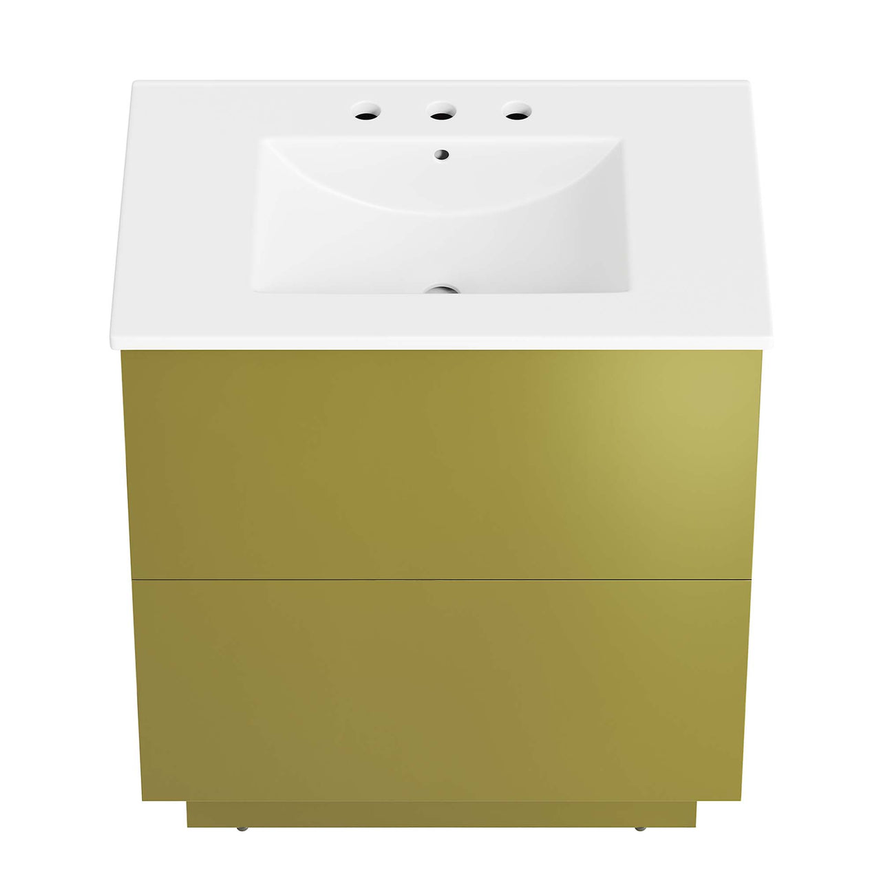 Gold Rush Vanity Unit, Medium, White & Gold
