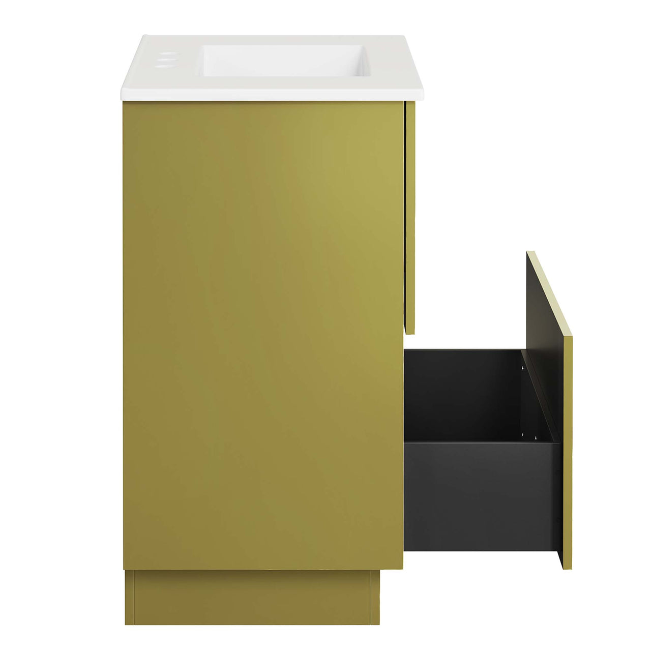Gold Rush Vanity Unit, Medium, White & Gold