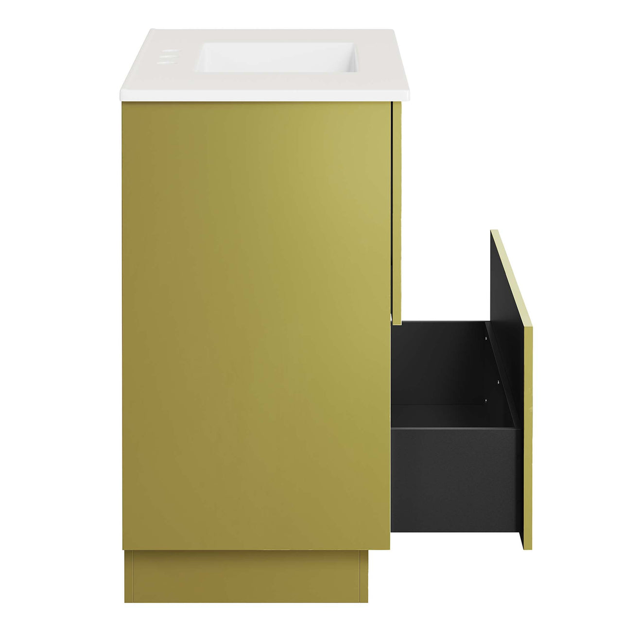 Gold Rush Vanity Unit, Large, White & Gold