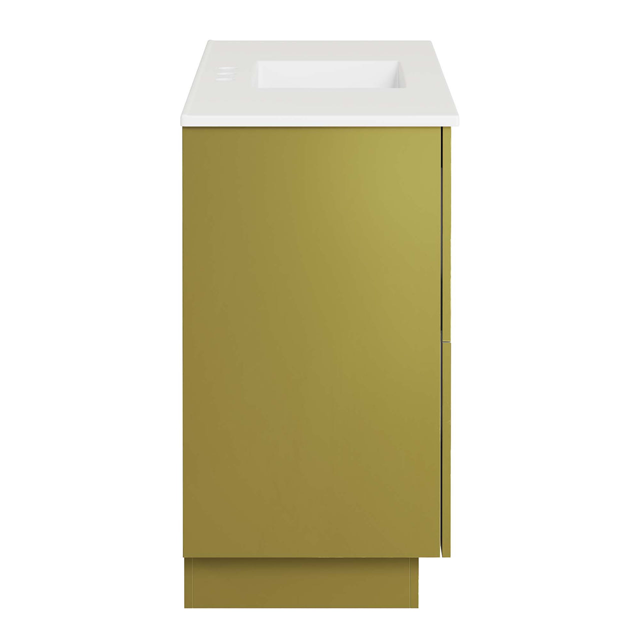 Gold Rush Single Sink Vanity Unit, Extra Large, White & Gold