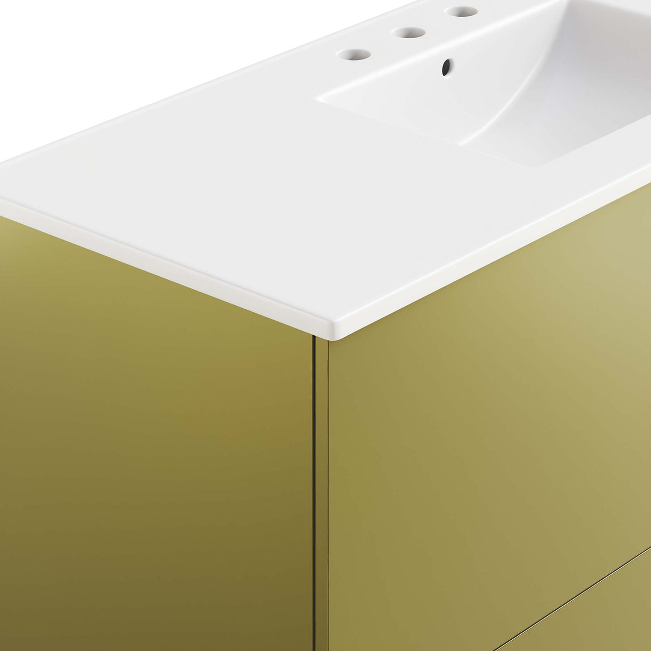 Gold Rush Single Sink Vanity Unit, Extra Large, White & Gold