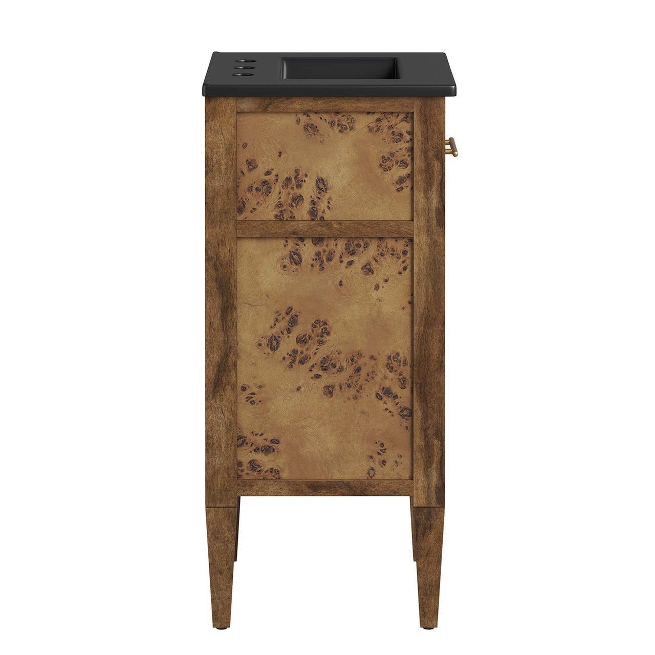 Elaria Vanity Unit, Extra Small, Black & Brown