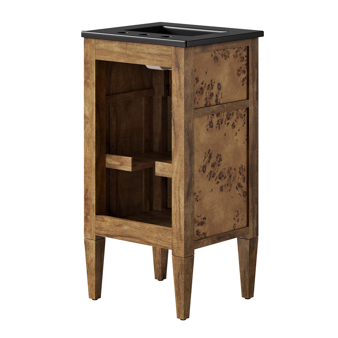 Elaria Vanity Unit, Extra Small, Black & Brown