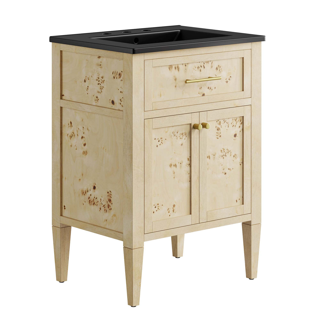 Elaria Vanity Unit, Small, Black & Cream