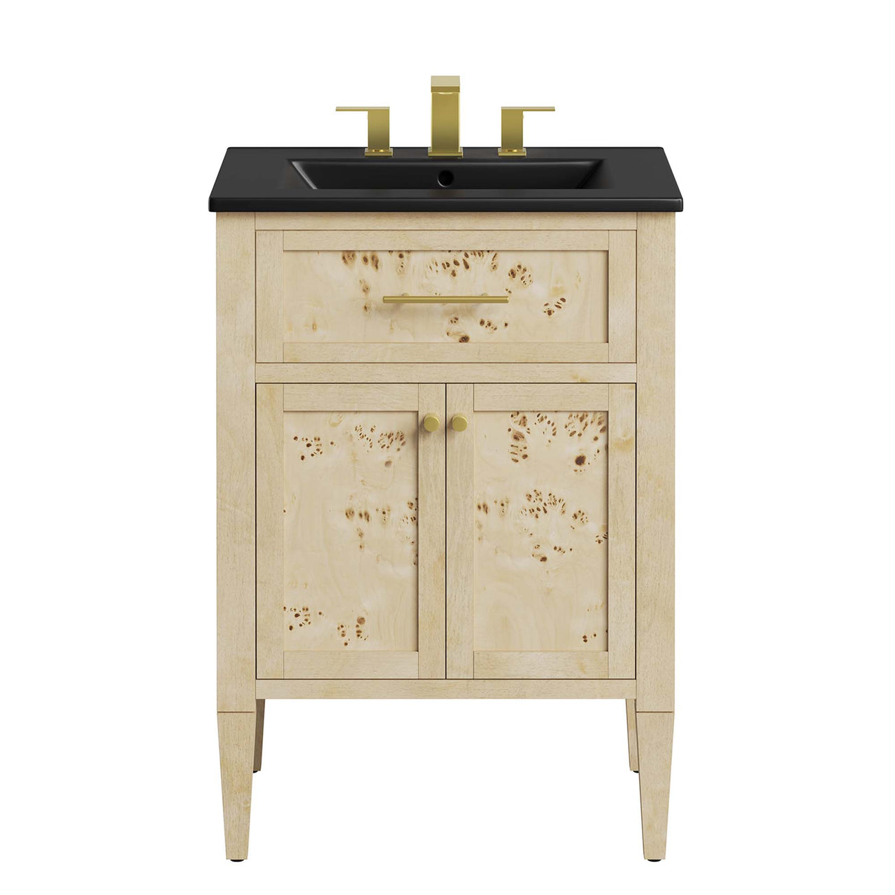 Elaria Vanity Unit, Small, Black & Cream