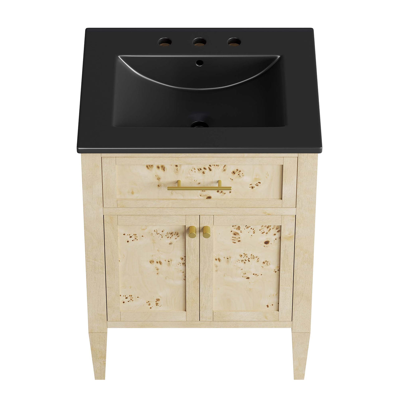 Elaria Vanity Unit, Small, Black & Cream