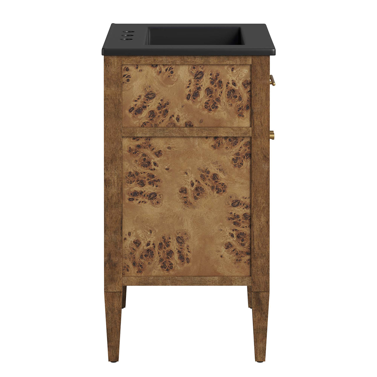 Elaria Vanity Unit, Small, Black & Brown