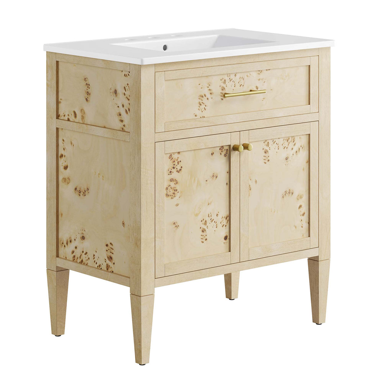 Elaria Vanity Unit, Medium, White & Cream