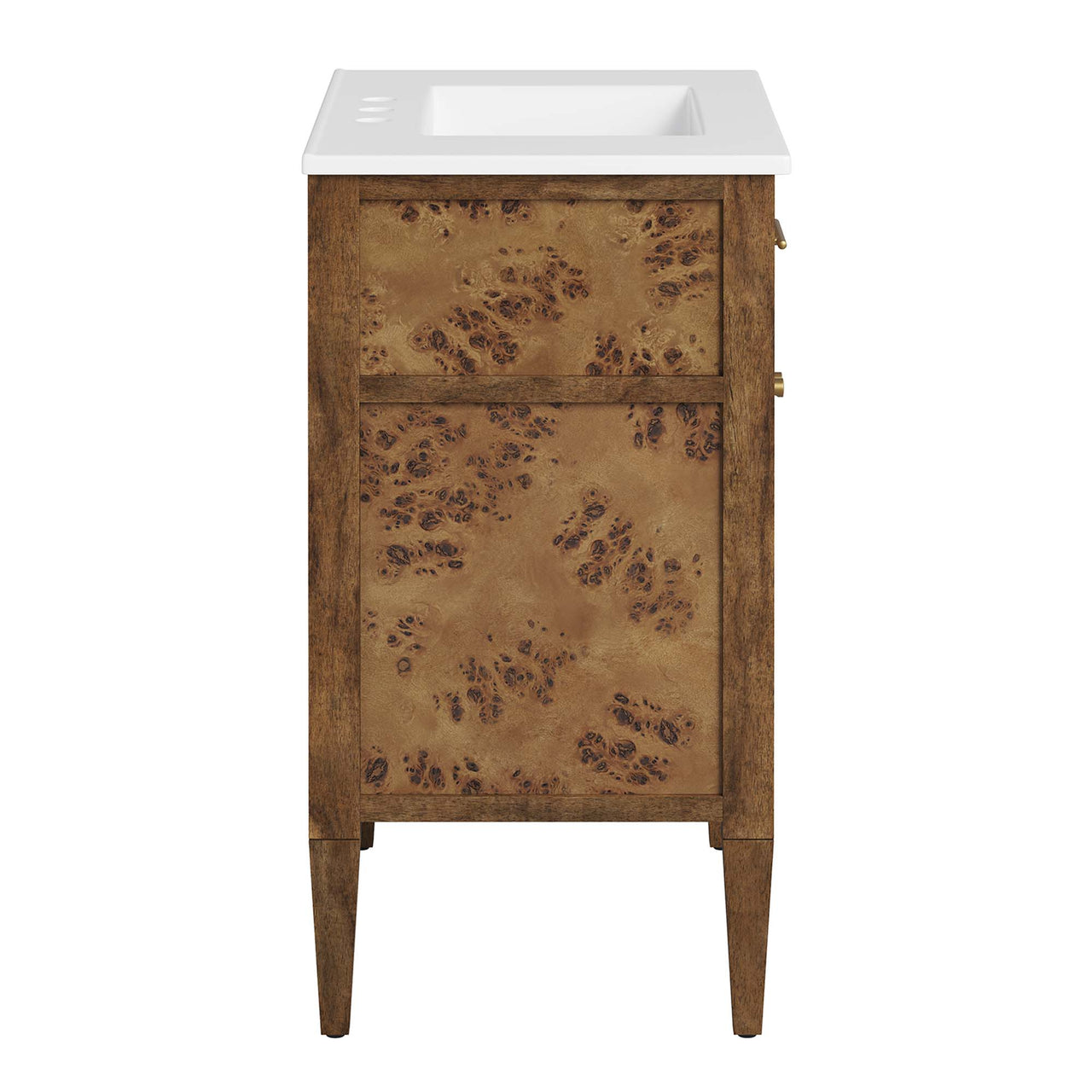Elaria Vanity Unit, Medium, White & Brown