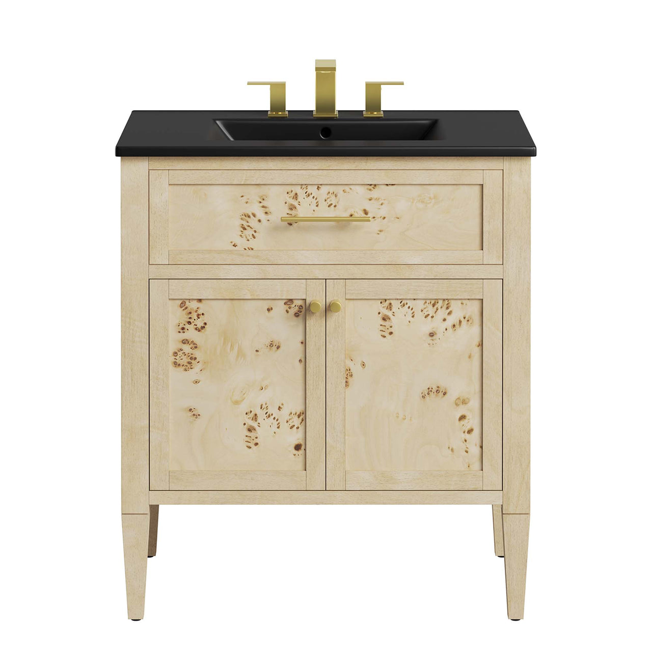 Elaria Vanity Unit, Medium, Black & Cream