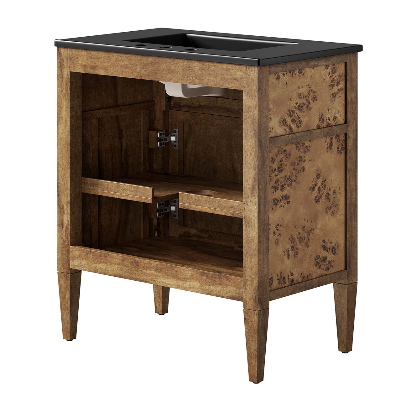 Elaria Vanity Unit, Medium, Black & Brown
