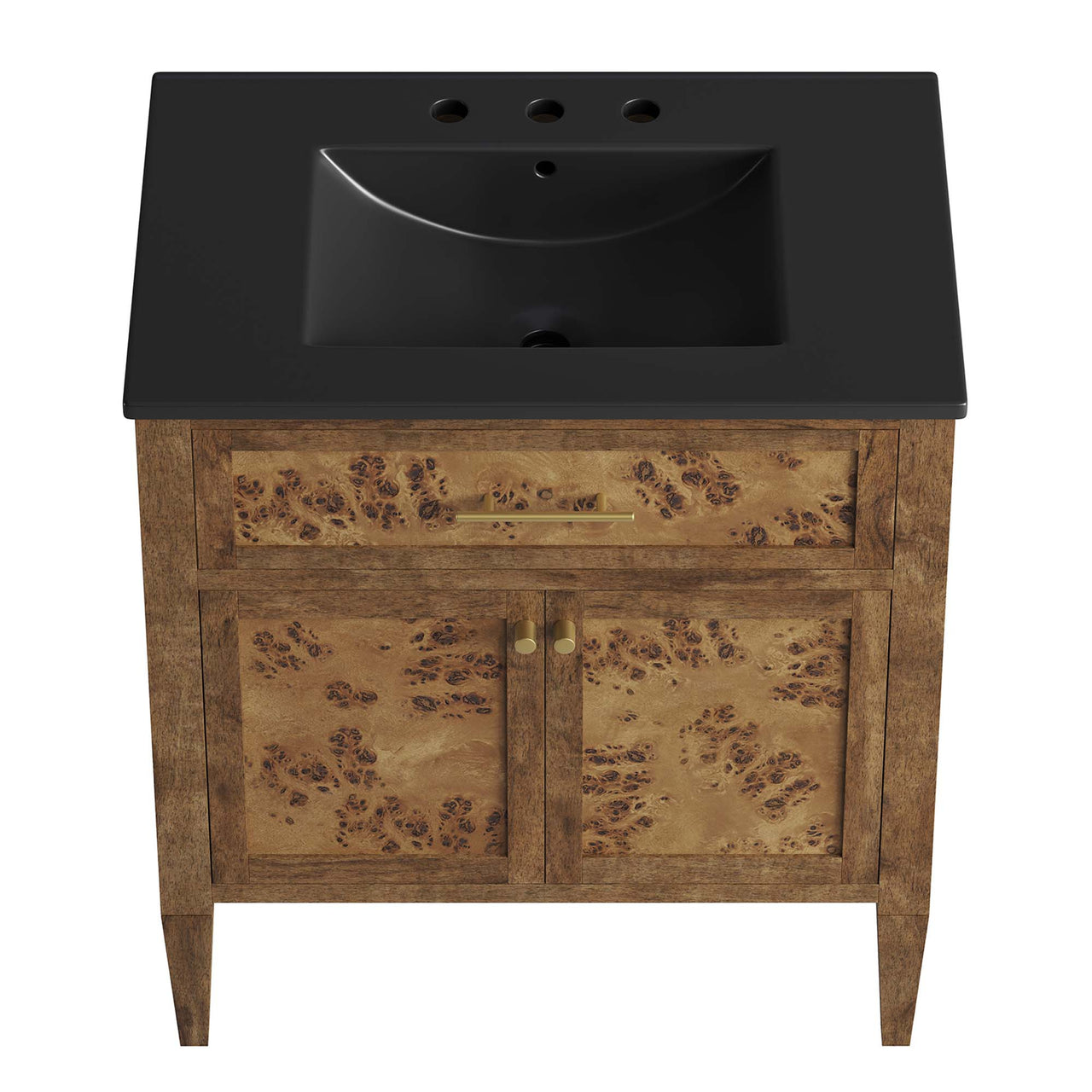 Elaria Vanity Unit, Medium, Black & Brown