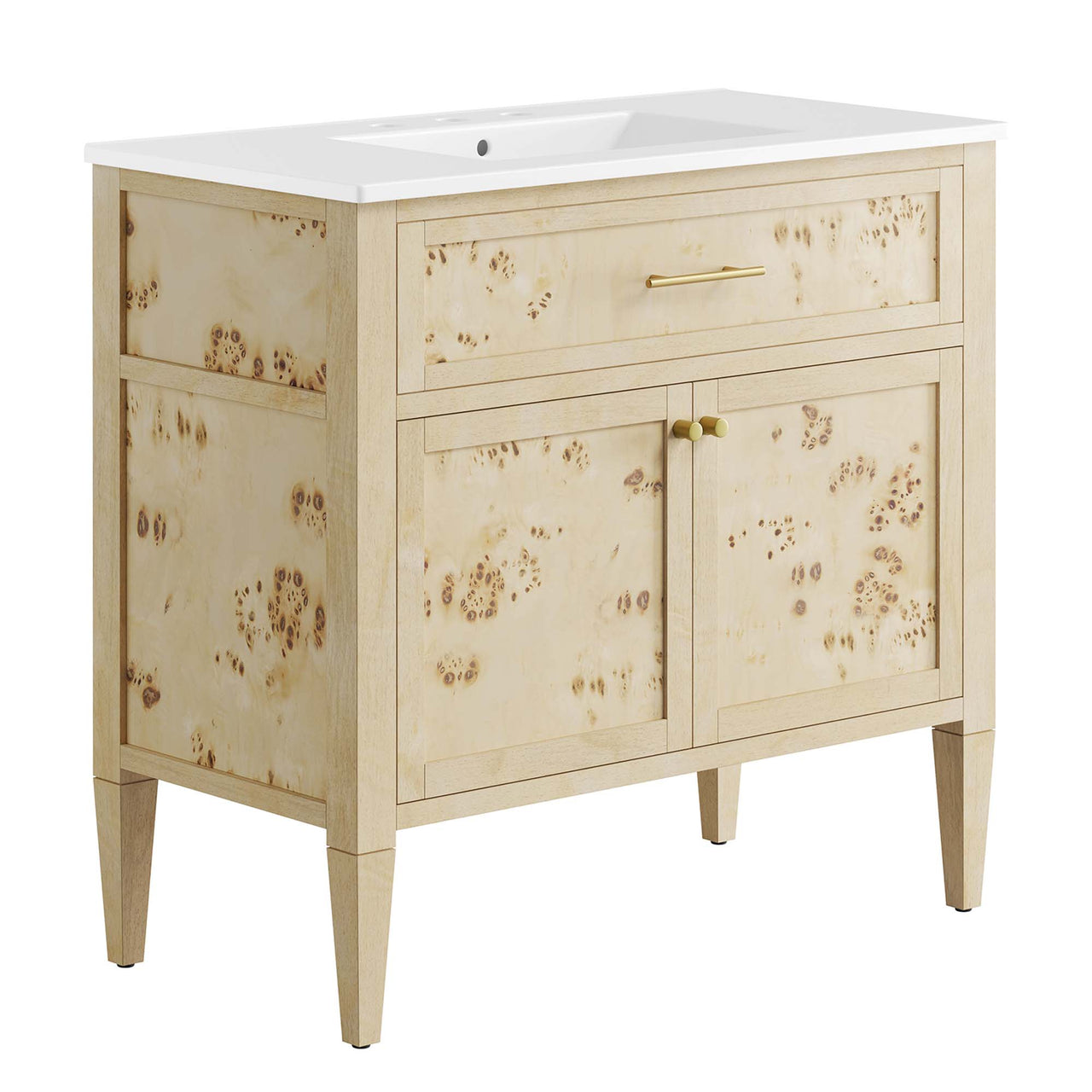 Elaria Vanity Unit, Large, White & Cream