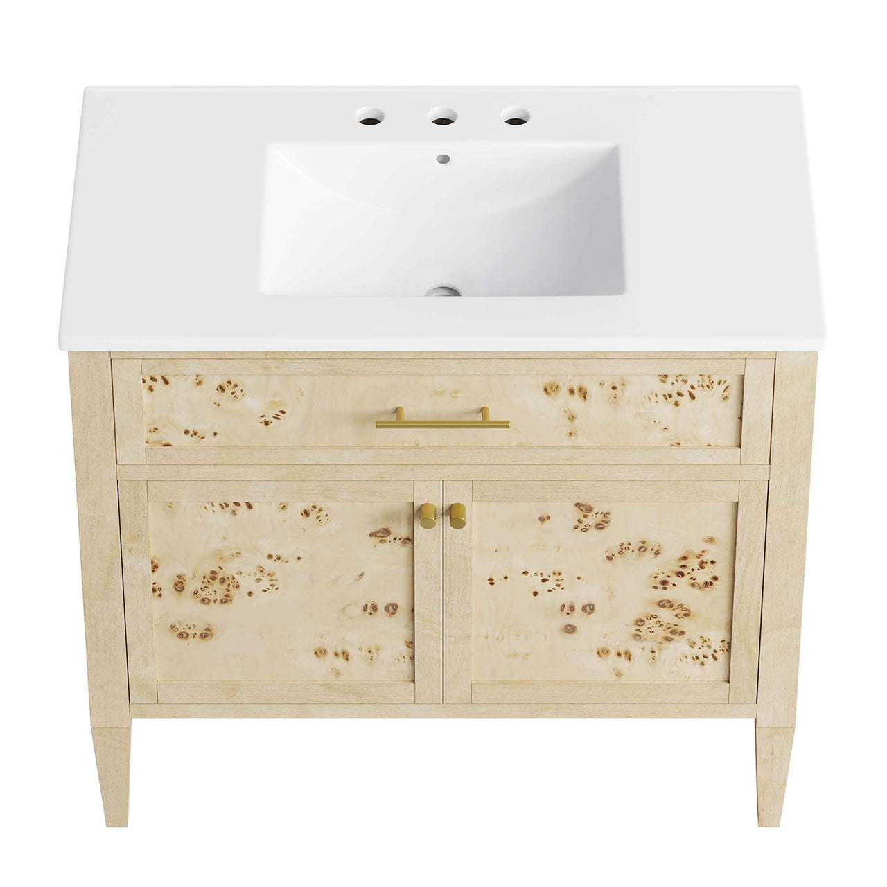 Elaria Vanity Unit, Large, White & Cream