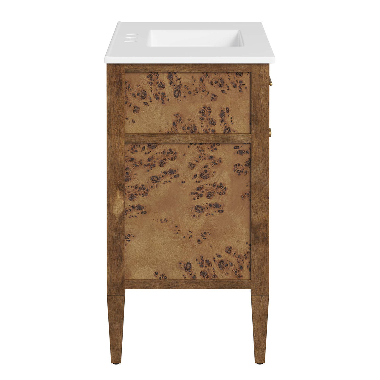 Elaria Vanity Unit, Large, White & Brown