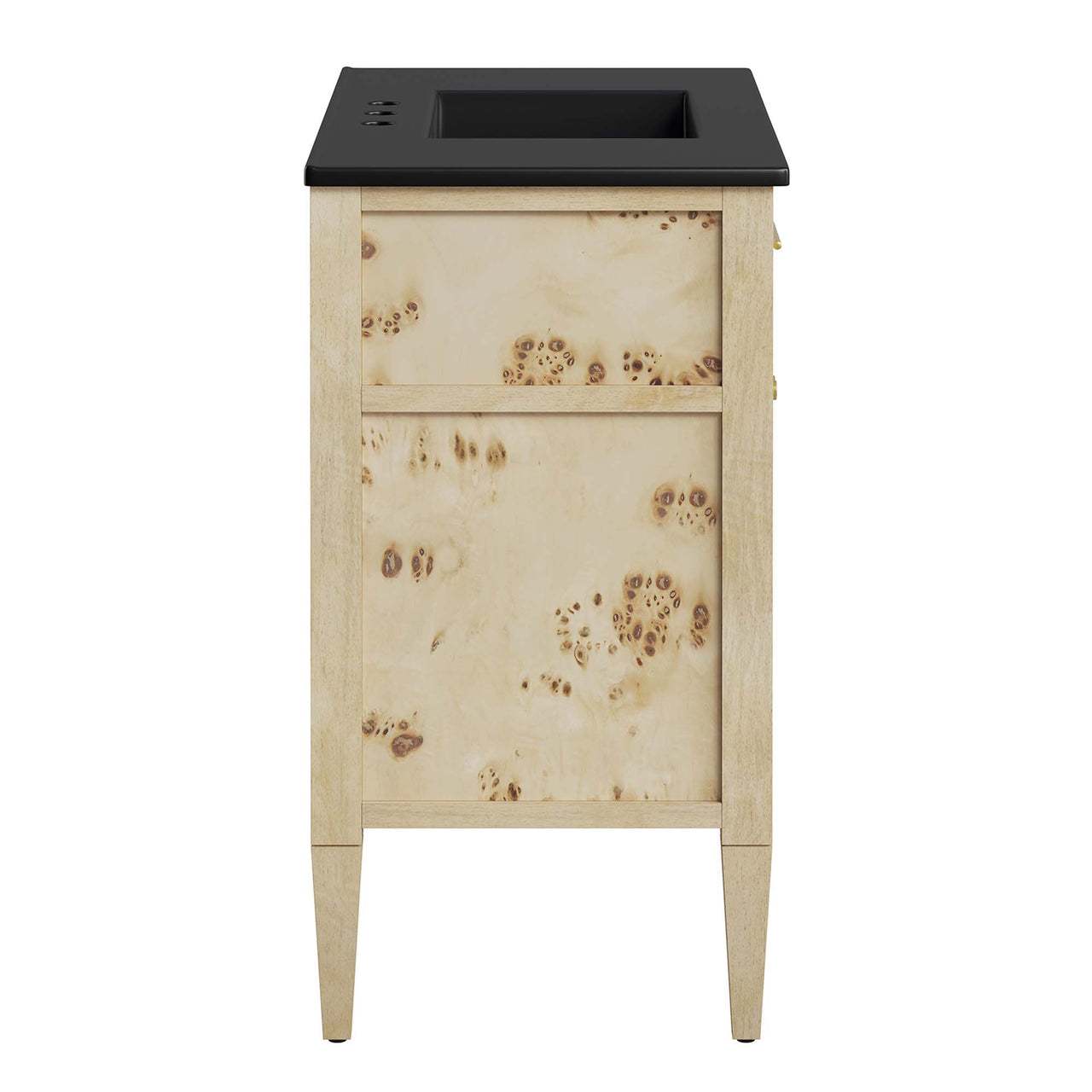 Elaria Vanity Unit, Large, Black & Cream