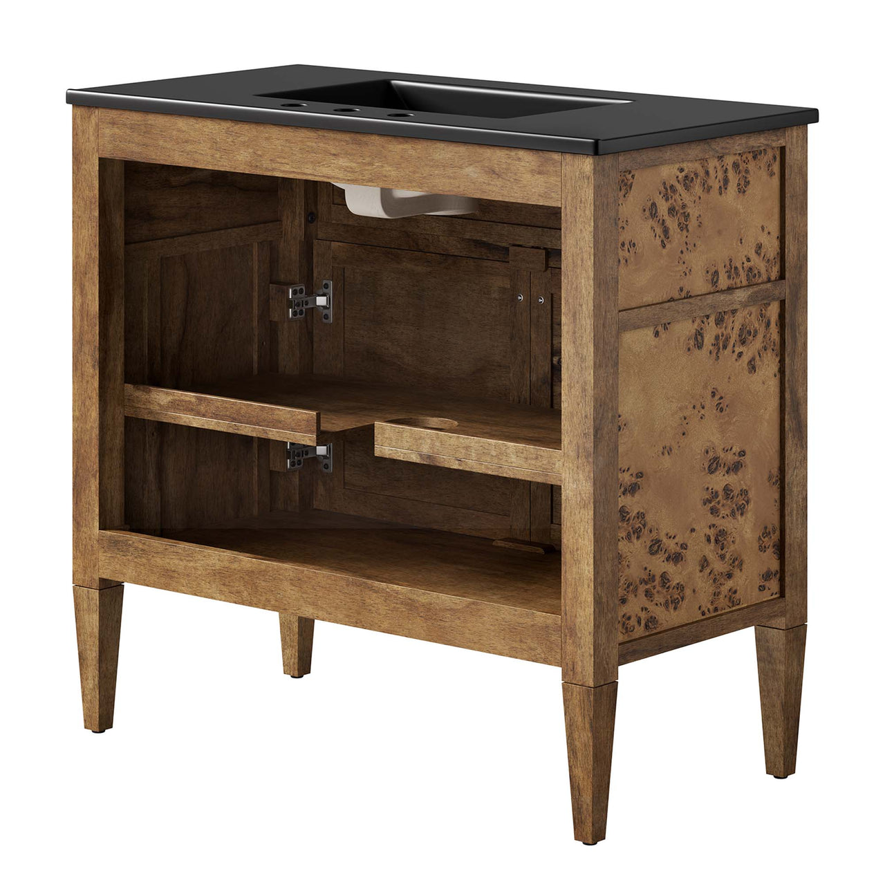Elaria Vanity Unit, Large, Black & Brown