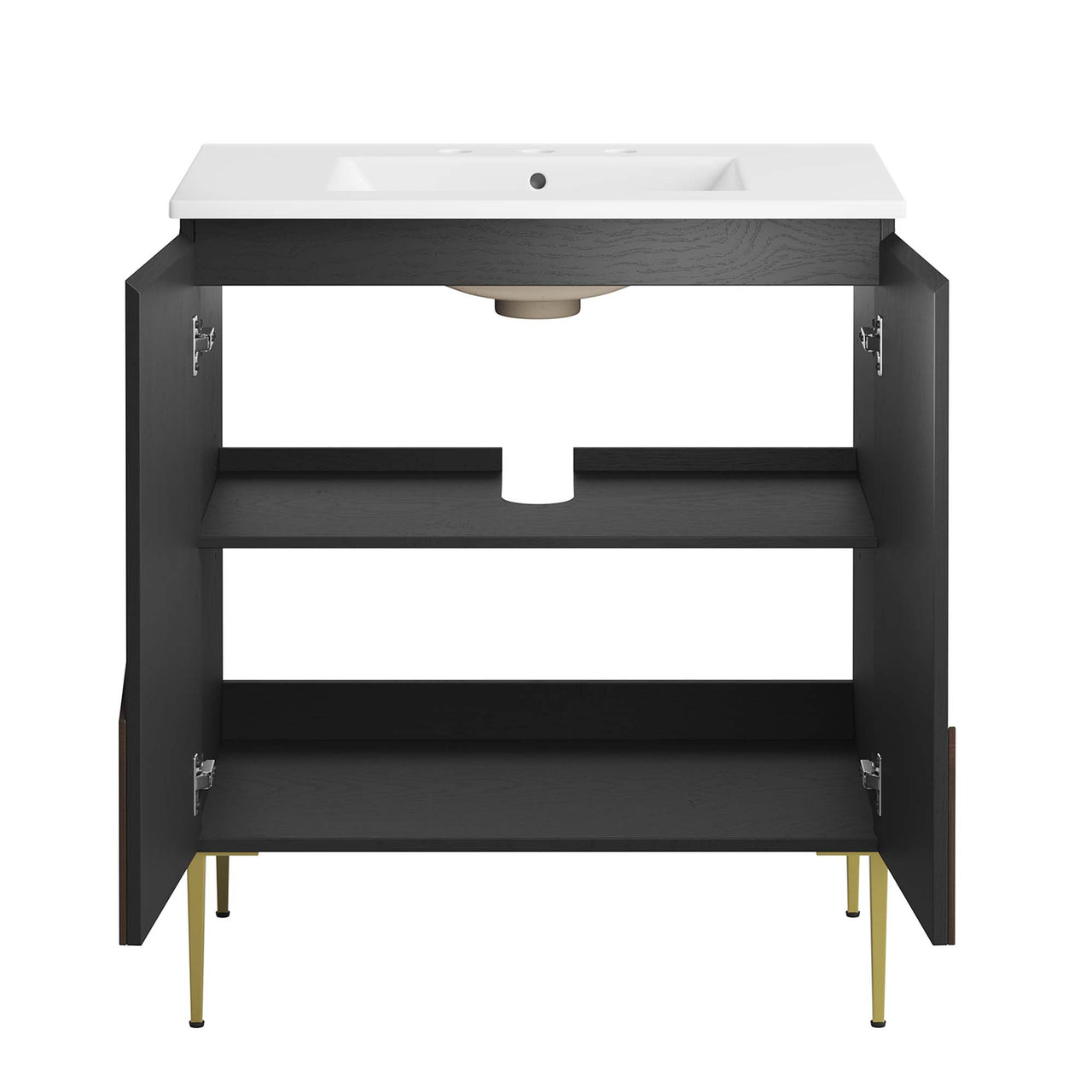 Auror Vanity Unit, Medium, White & Black