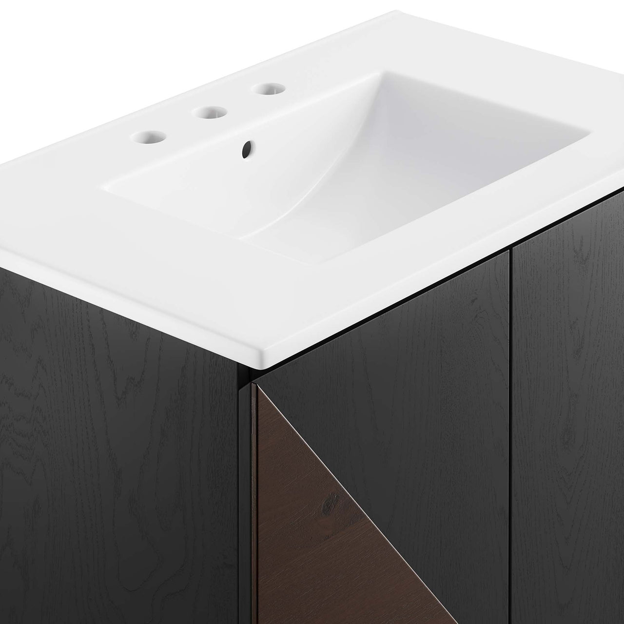Auror Vanity Unit, Medium, White & Black