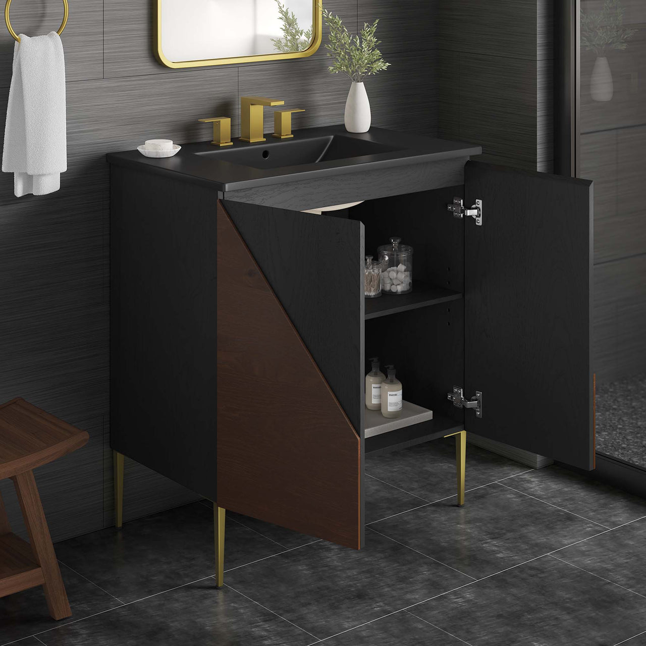 Auror Vanity Unit, Medium, Black