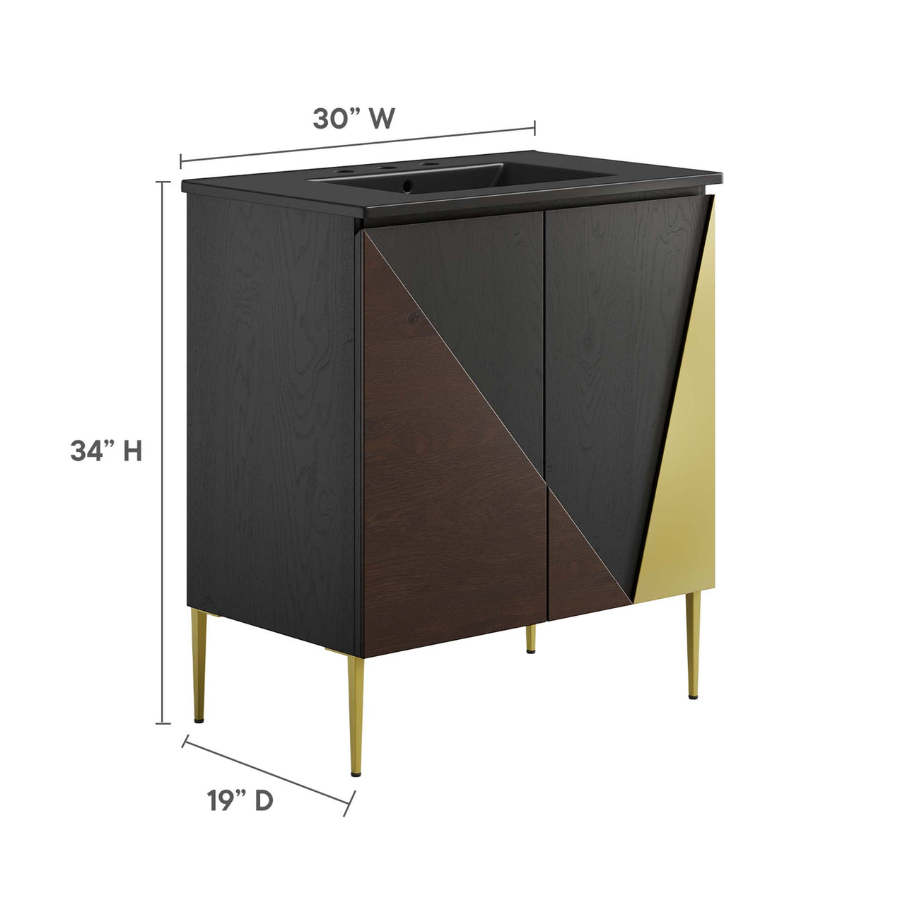 Auror Vanity Unit, Medium, Black