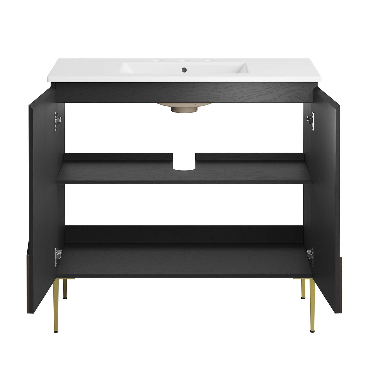 Auror Vanity Unit, Large, White & Black