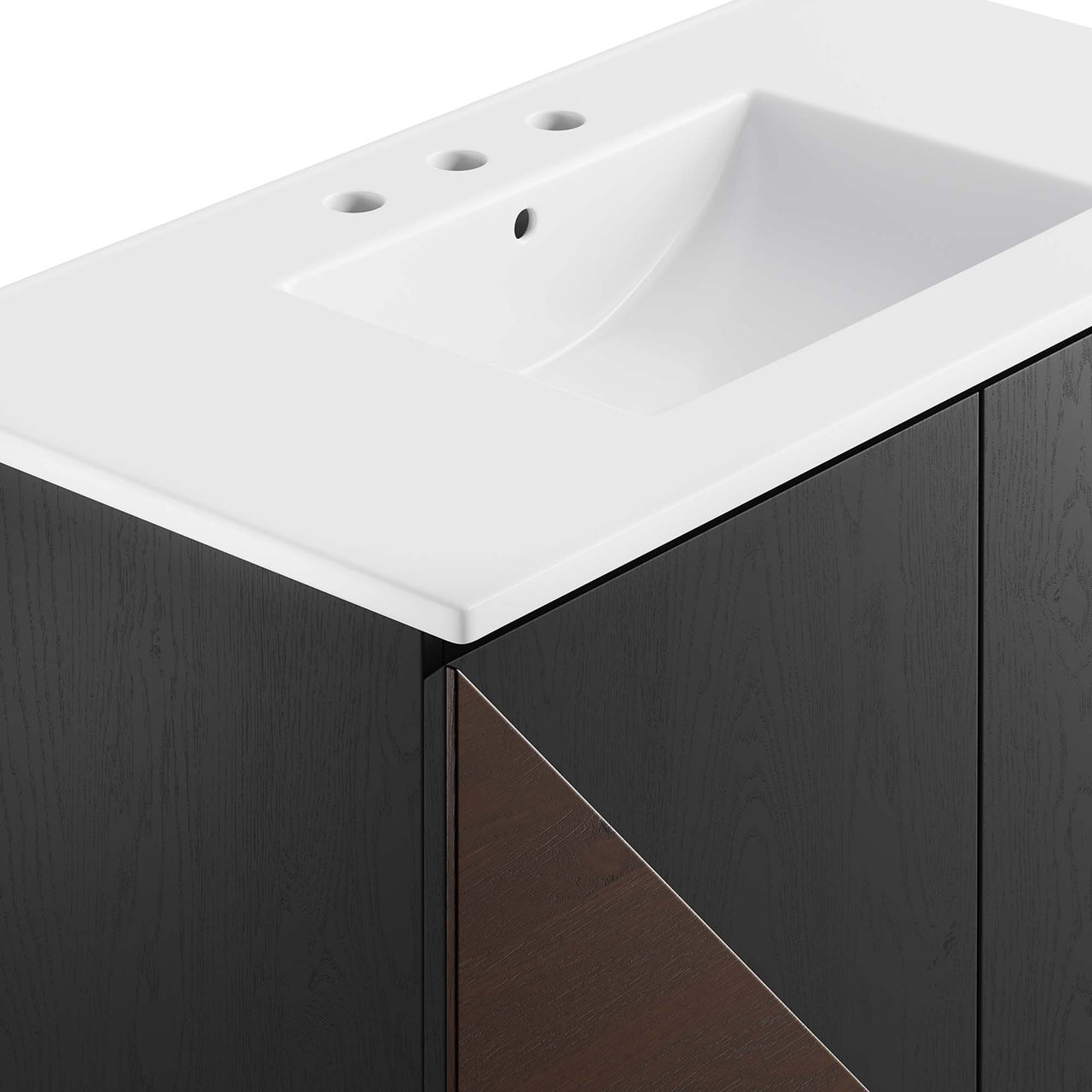 Auror Vanity Unit, Large, White & Black