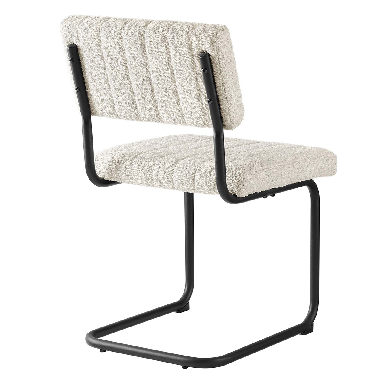 Glide Boucle Dining Chair Set of 2, Ivory