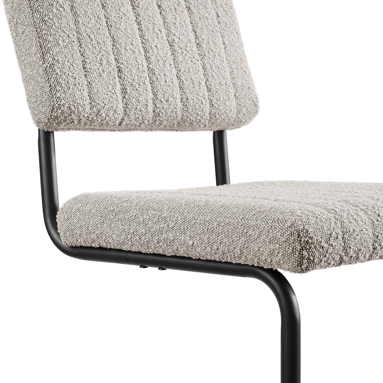 Glide Boucle Dining Chair Set of 2, Taupe