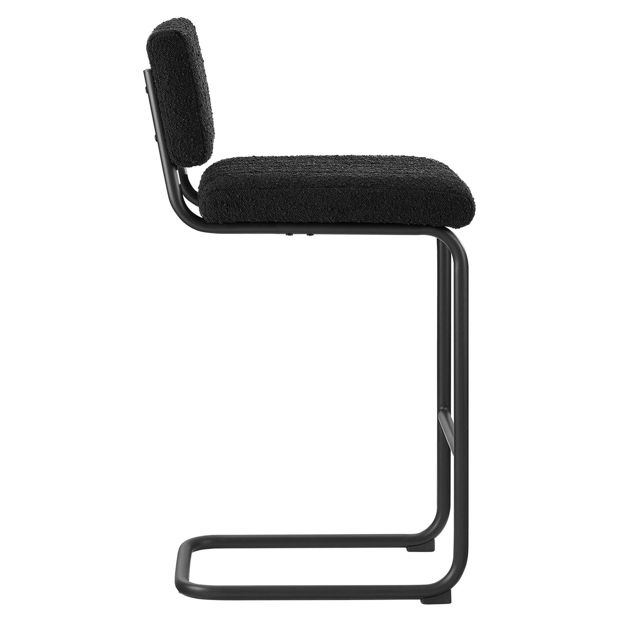 Glide Boucle Counter Stools Set of 2, Black