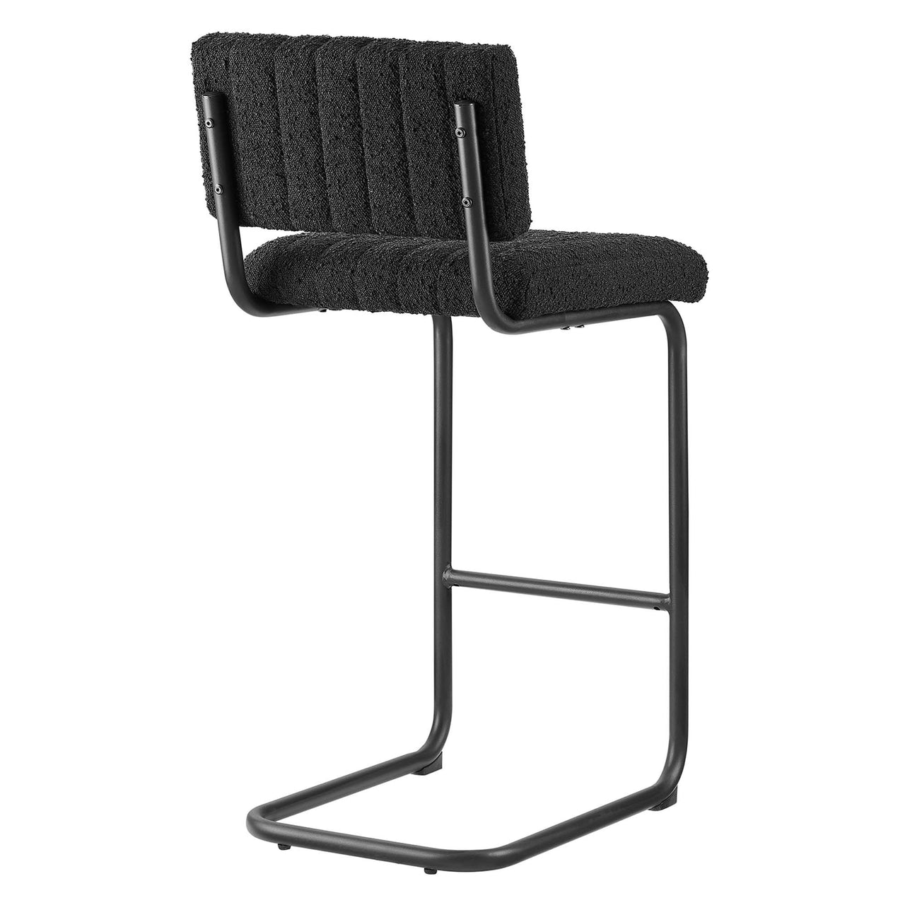 Glide Boucle Counter Stools Set of 2, Black