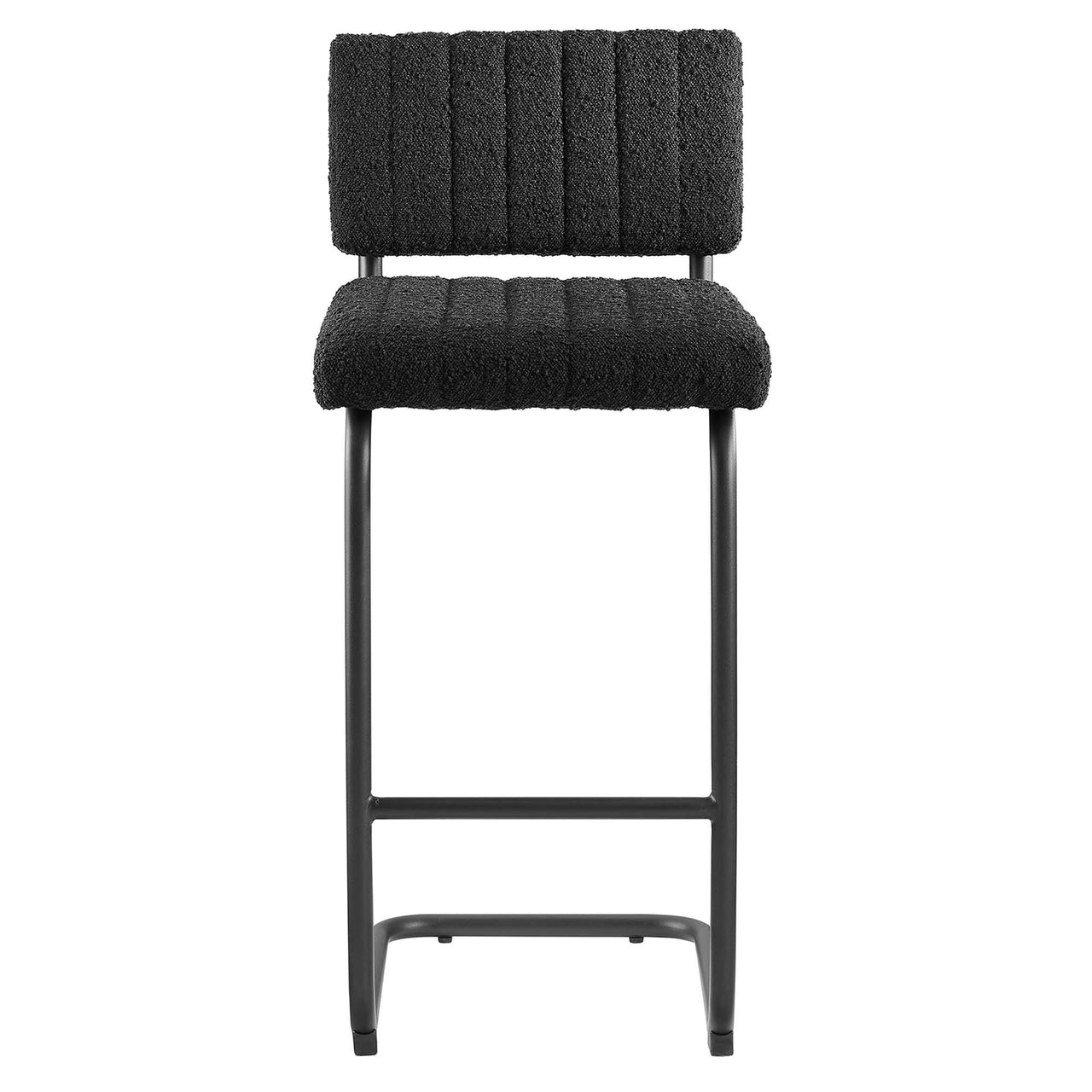 Glide Boucle Counter Stools Set of 2, Black