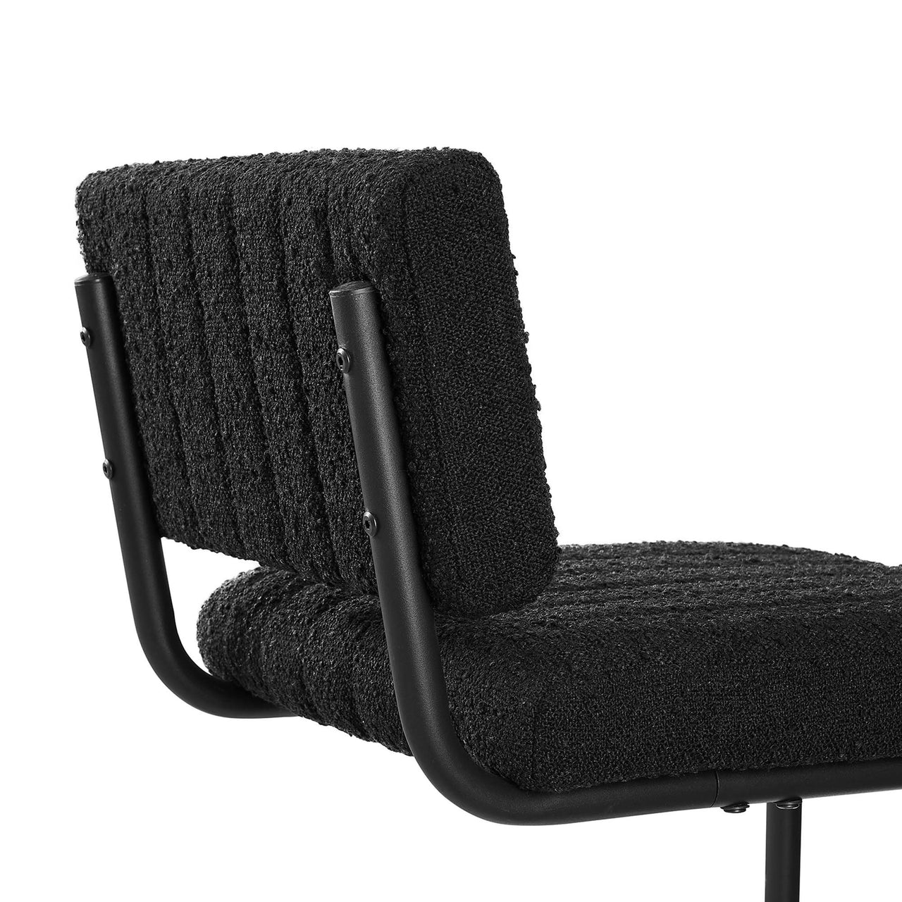 Glide Boucle Counter Stools Set of 2, Black