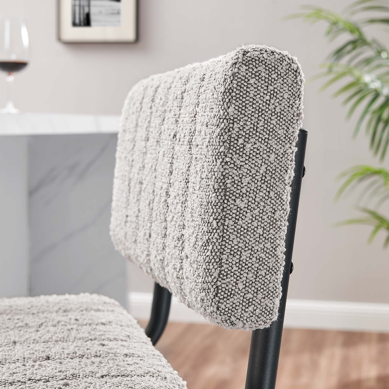 Glide Boucle Counter Stools Set of 2, Taupe