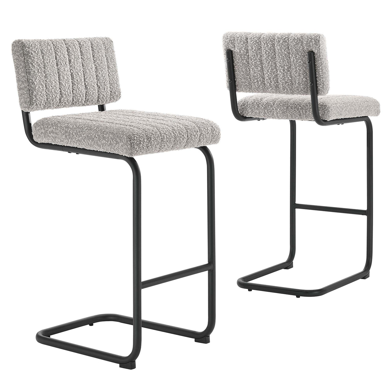 Glide Boucle Counter Stools Set of 2, Taupe