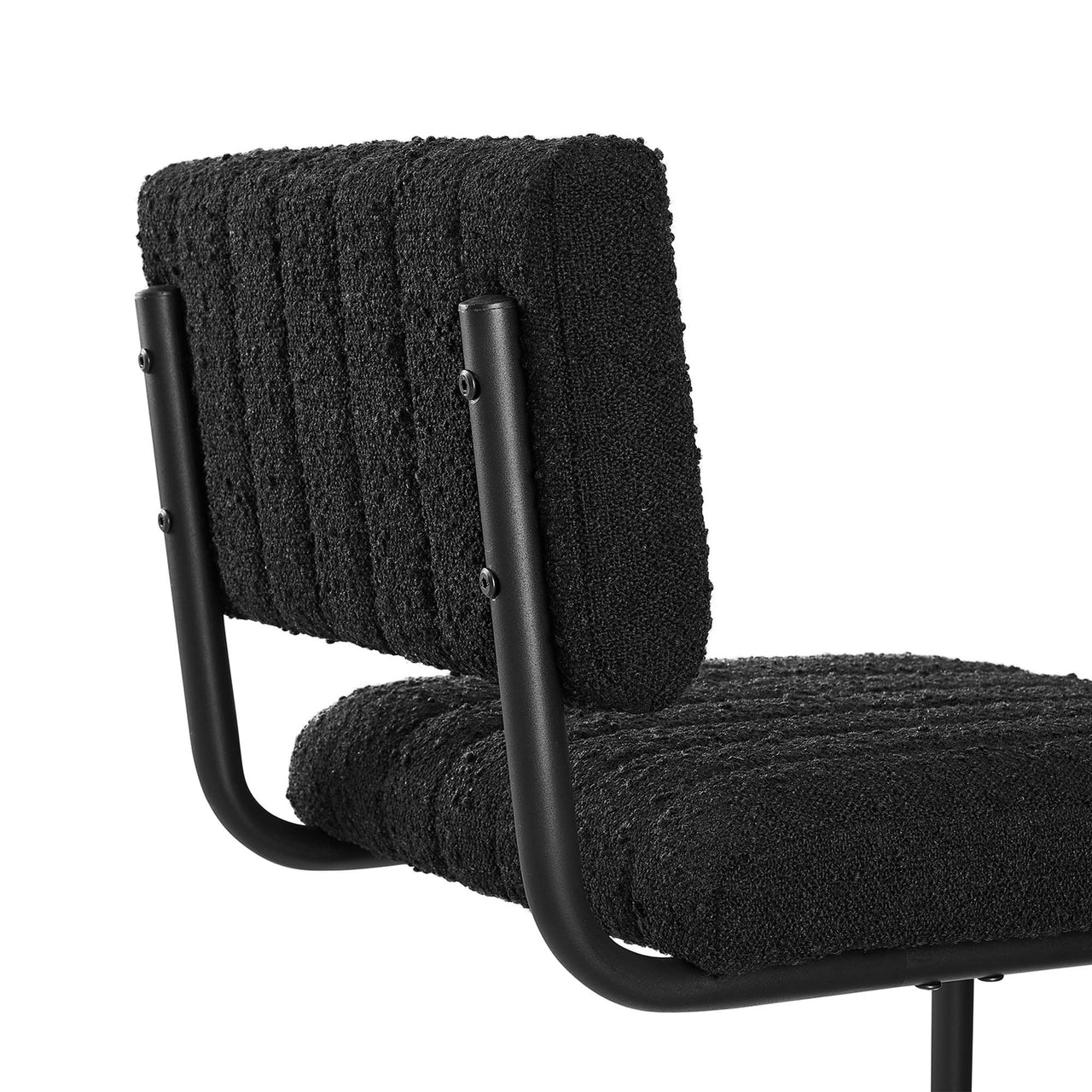 Glide Boucle Bar Stools Set of 2, Black