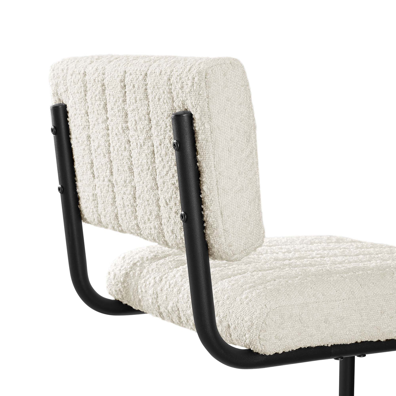 Glide Boucle Bar Stools Set of 2, Ivory