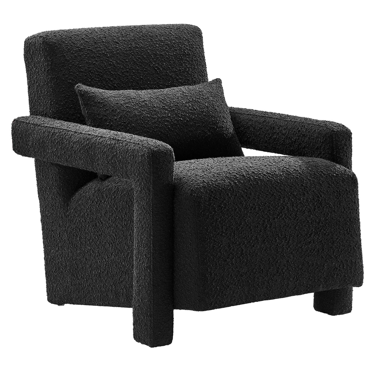Illusion Boucle Armchair, Black