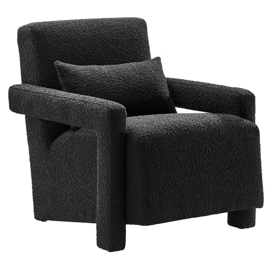Illusion Boucle Armchair, Black