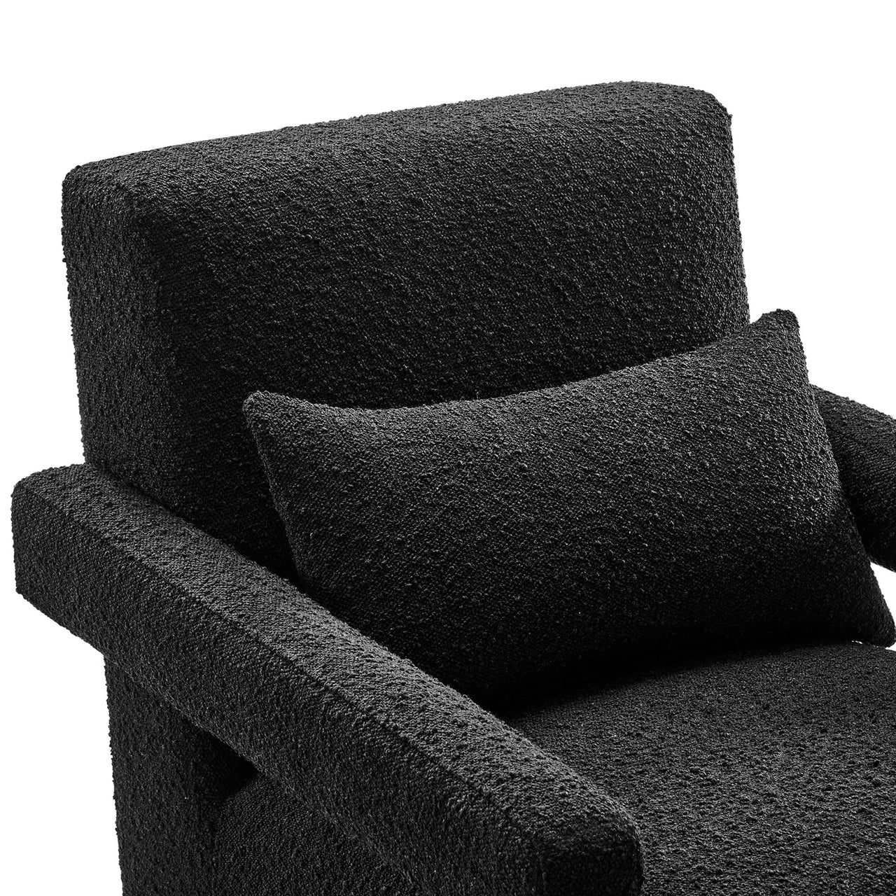 Illusion Boucle Armchair, Black