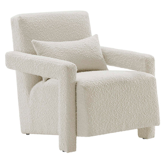 Illusion Boucle Armchair, Ivory