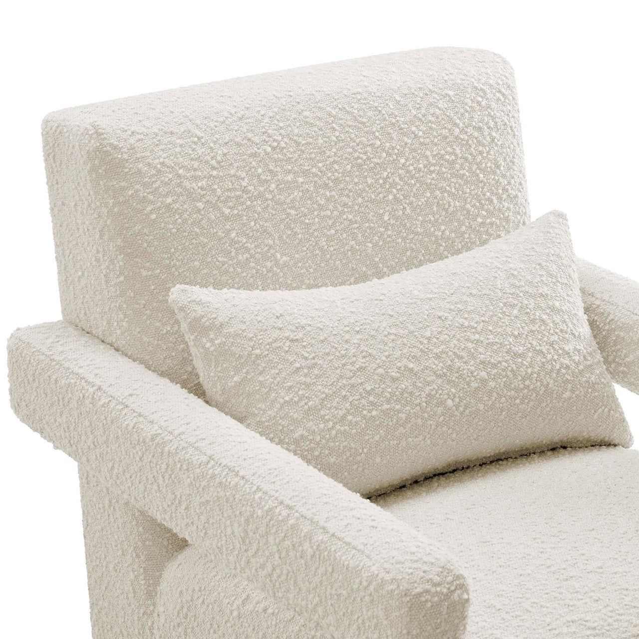 Illusion Boucle Armchair, Ivory