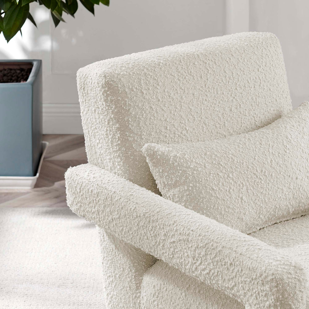 Illusion Boucle Armchair, Ivory