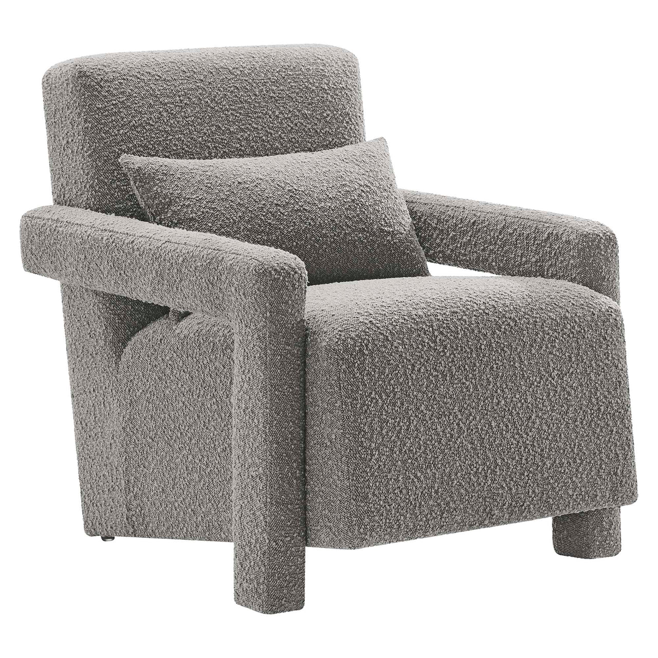 Illusion Boucle Armchair, Light Gray