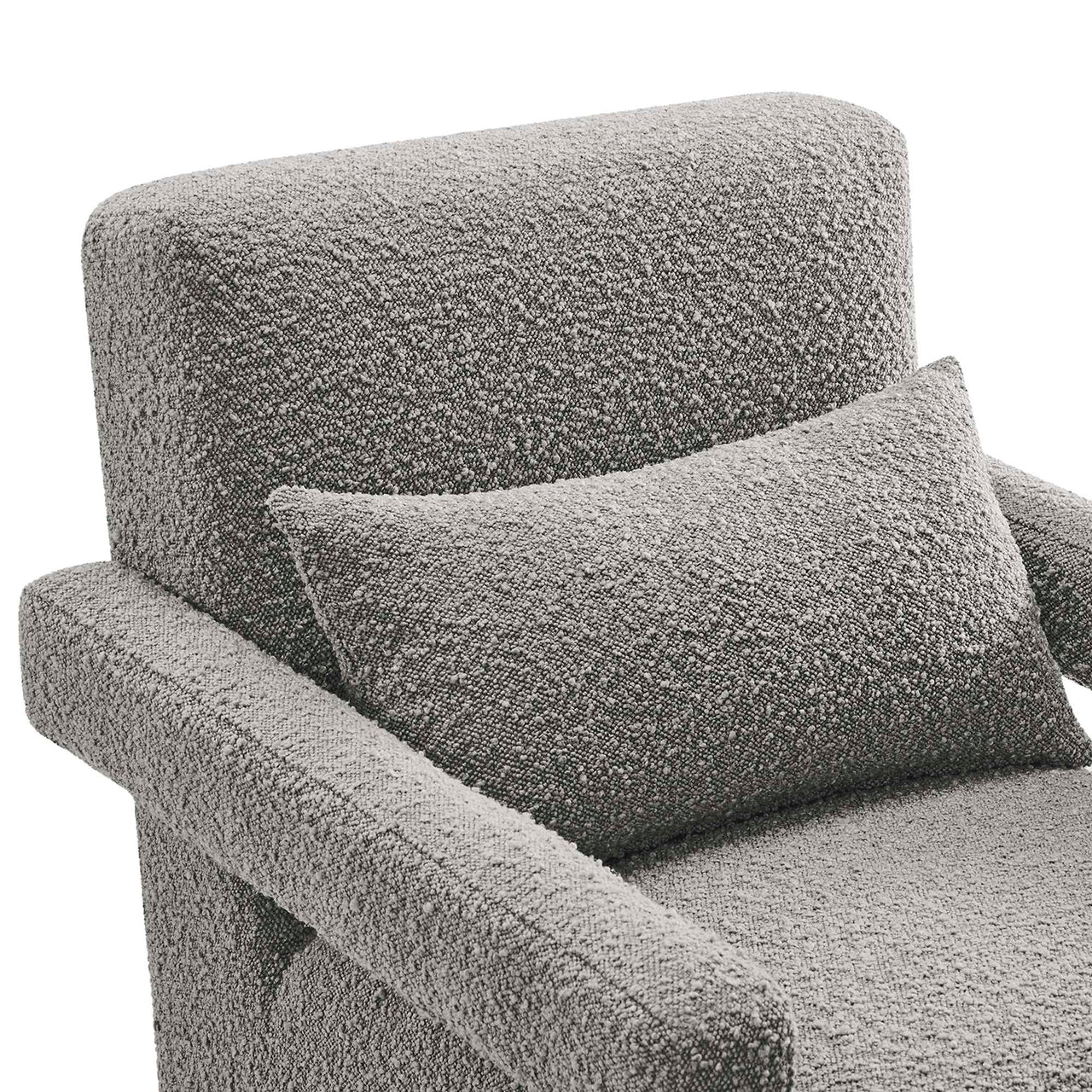 Illusion Boucle Armchair, Light Gray