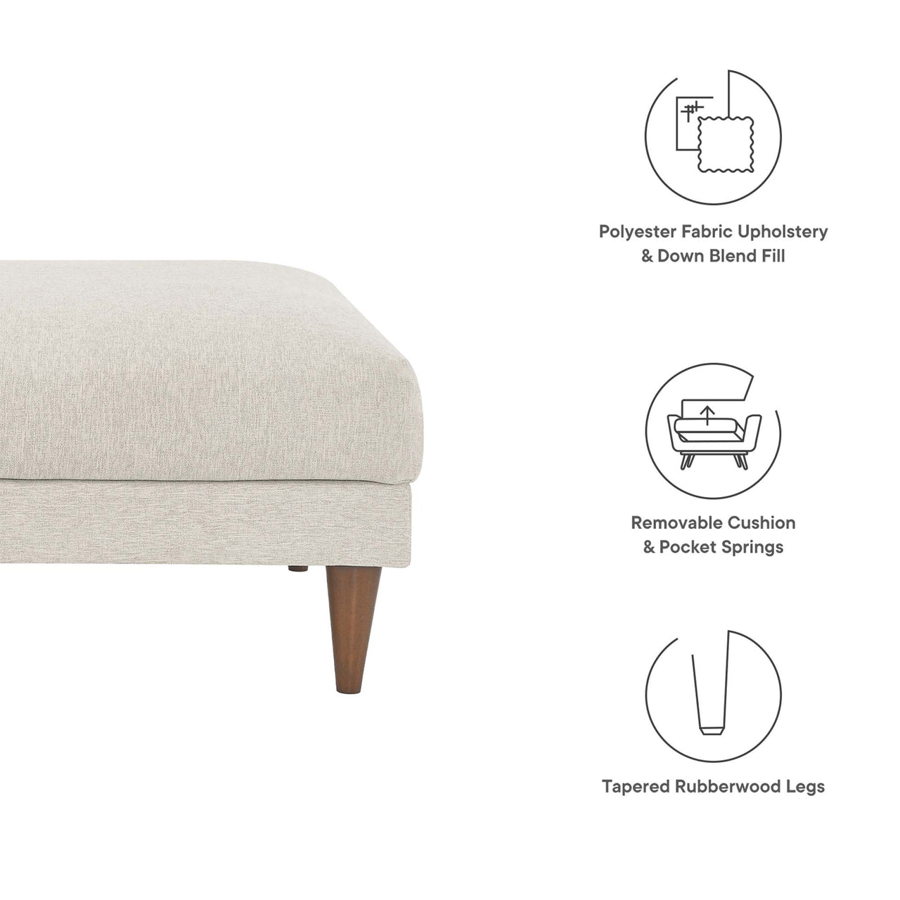 Noema Cloudblend Ottoman, Ivory
